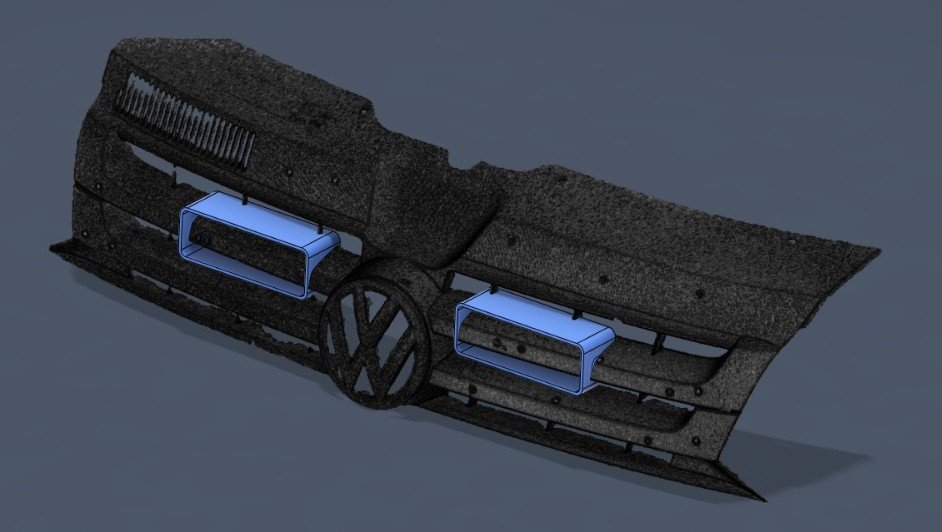 Lisävalojen asennus VW T5.1 maskiin